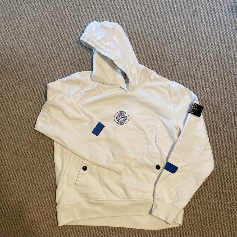 Supreme Stone Island Hooded Sweatshirt size L